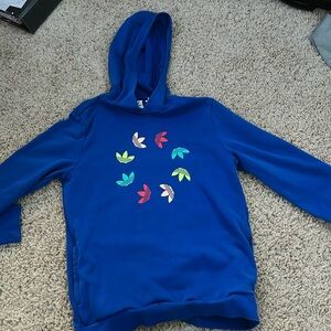 Blue adidas hoodie boys xl
